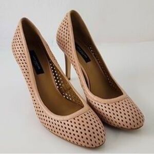 Ann Taylor Nude Perfect Pump in
Perforated Leather